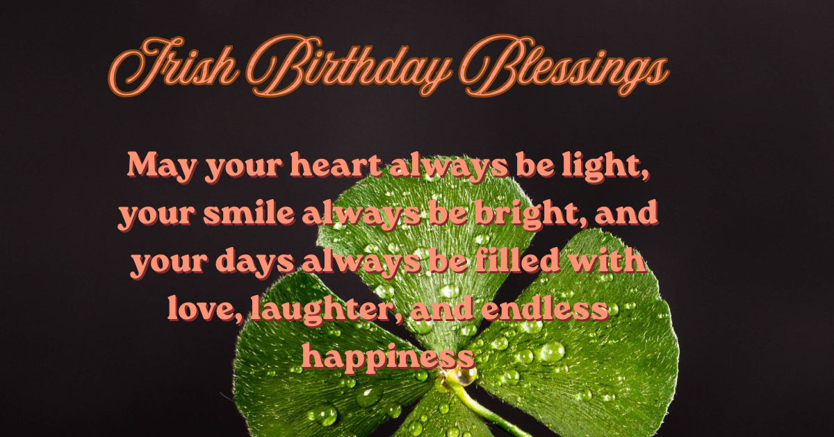 Irish Birthday Blessings