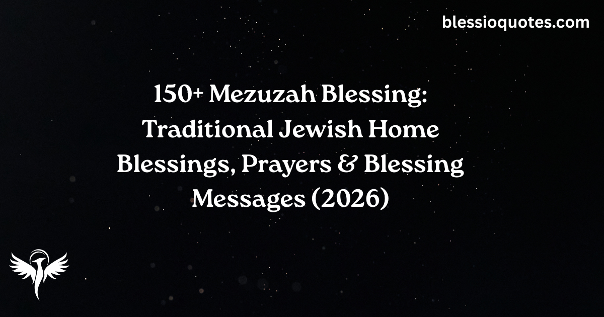 Mezuzah Blessing