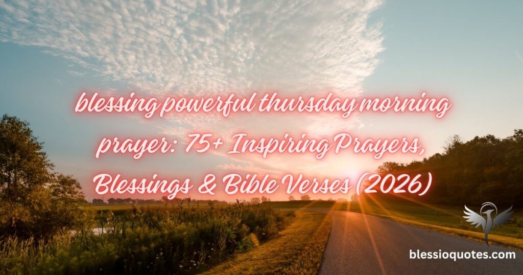 thursday morning prayer