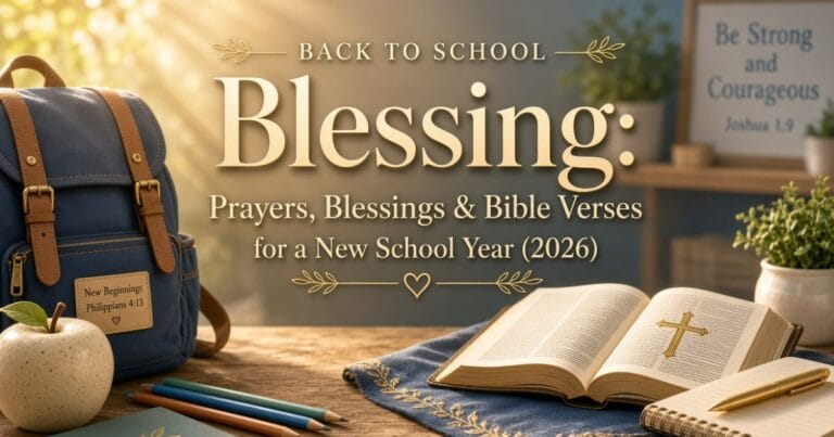 Back to School Blessing