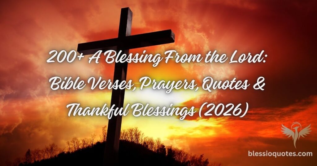 A Blessing From the Lord