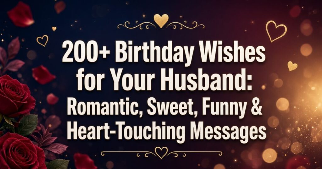 Birthday Wishes for Your Husband