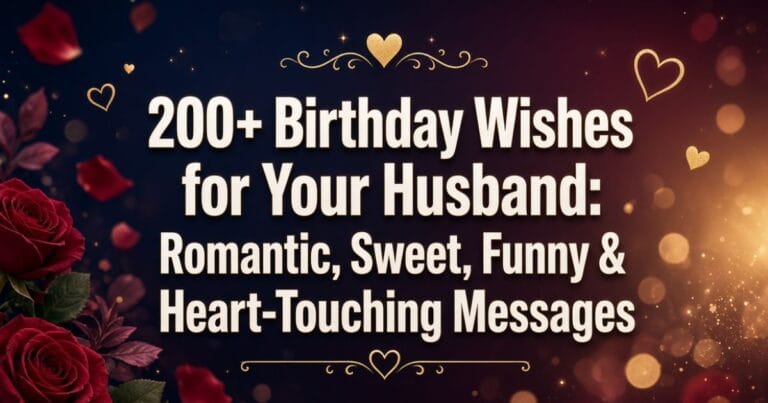 Birthday Wishes for Your Husband