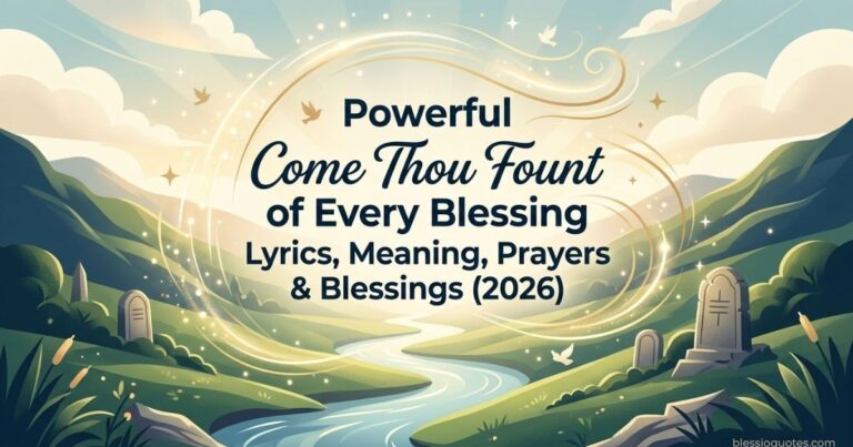 Come Thou Fount of Every Blessing Lyrics