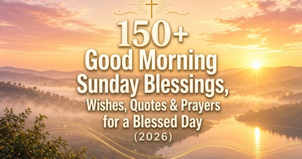 Good Morning Sunday Blessings,