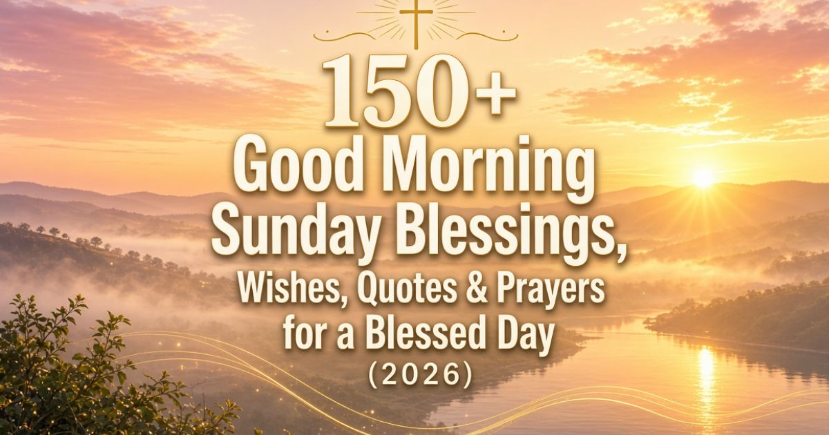 Good Morning Sunday Blessings,