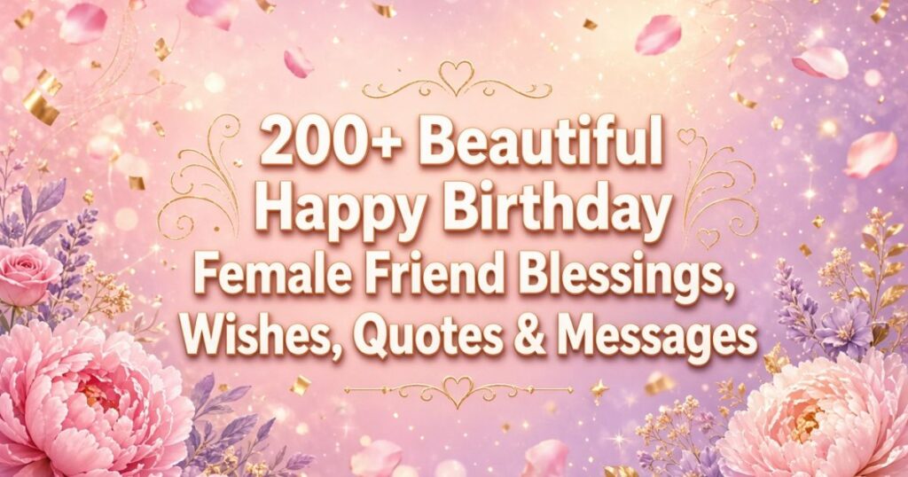 Happy Birthday Female Friend Blessings
