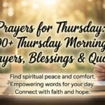Prayers for Thursday