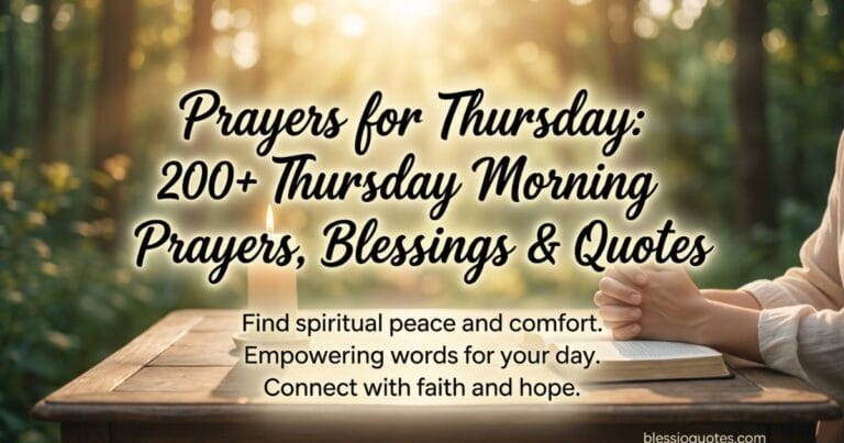 Prayers for Thursday