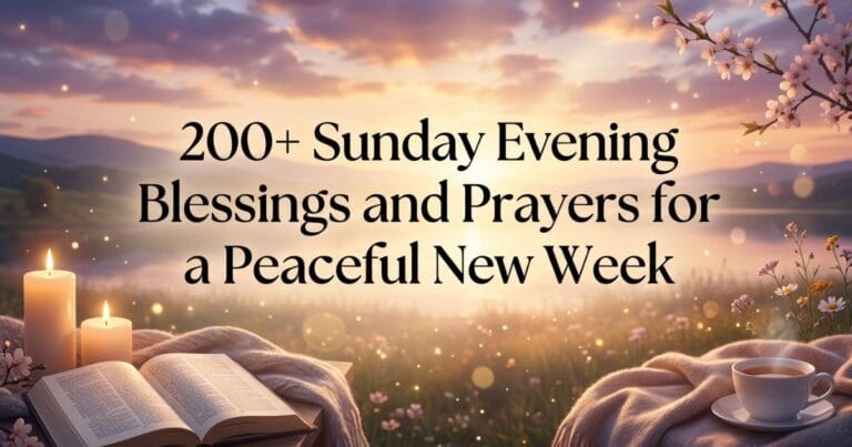 Sunday Evening Blessings and Prayers for a Peaceful New Week