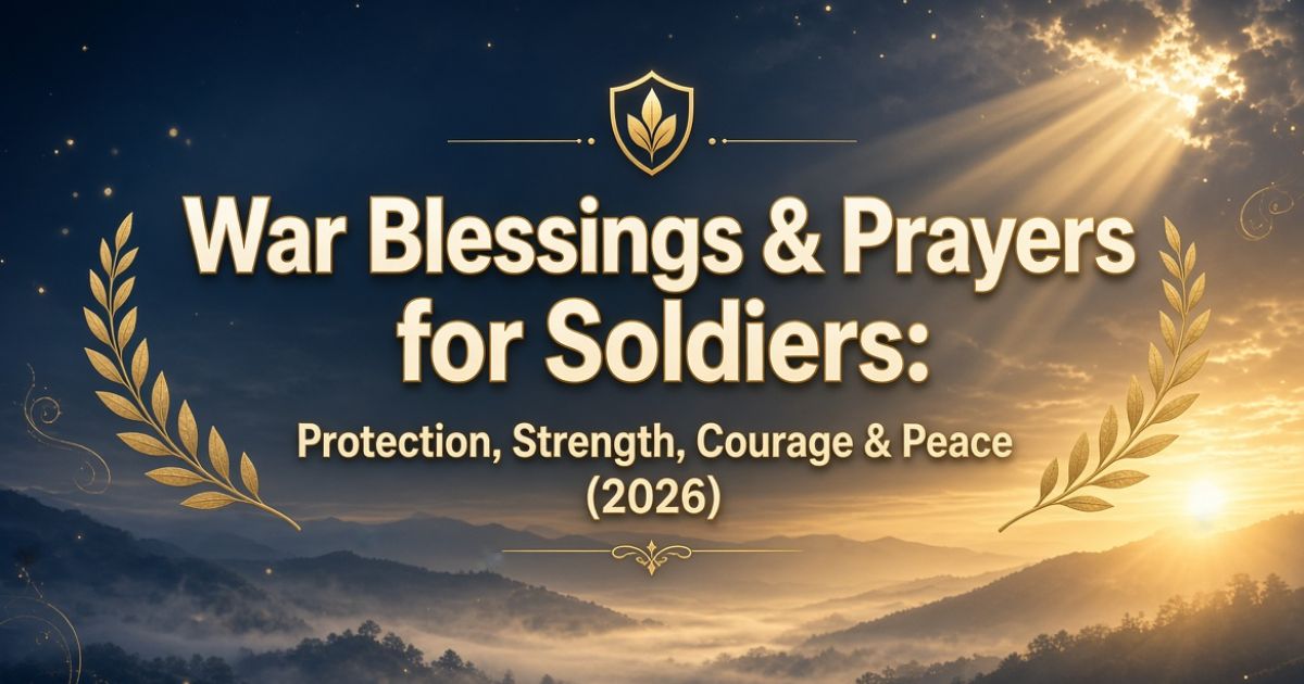 War Blessings & Prayers