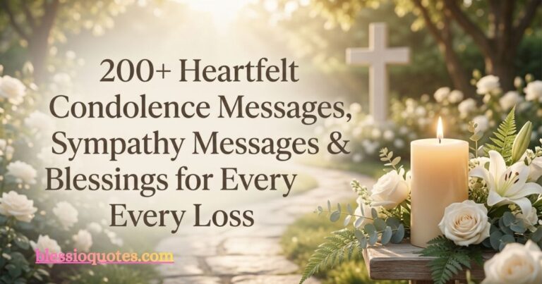 Heartfelt Condolence Messages
