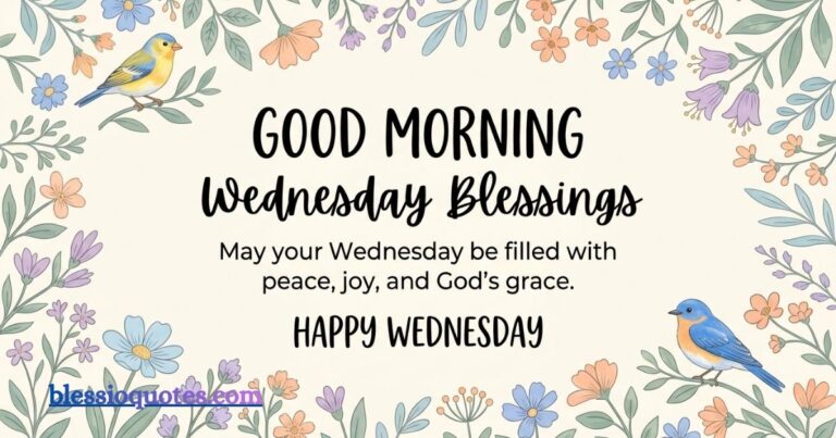 Good Morning Wednesday Blessings