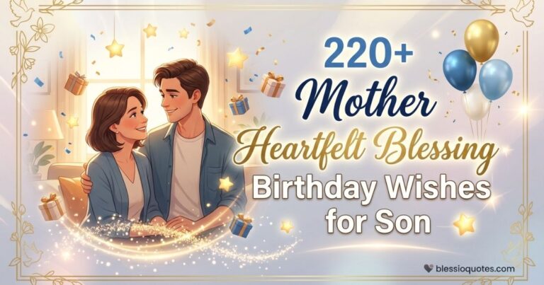 Mother Heartfelt Blessing Birthday Wishes for Son