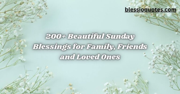 Beautiful Sunday Blessings